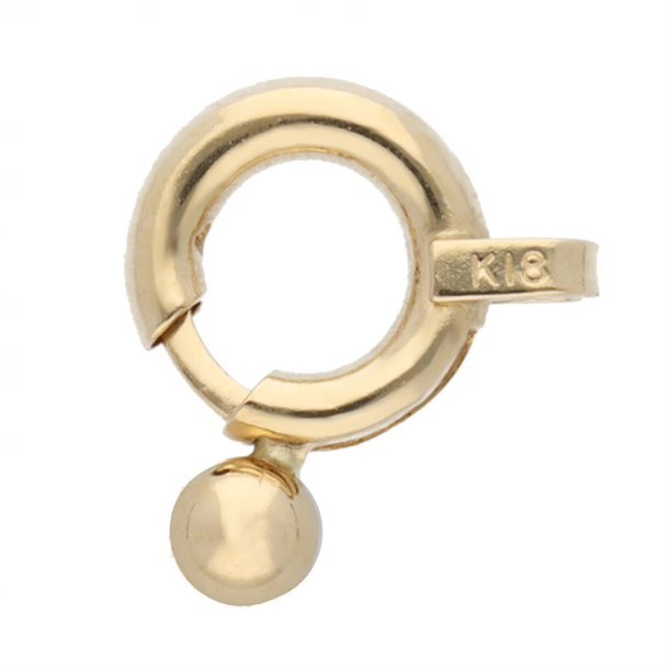 Spring Ring Clasp With Bead