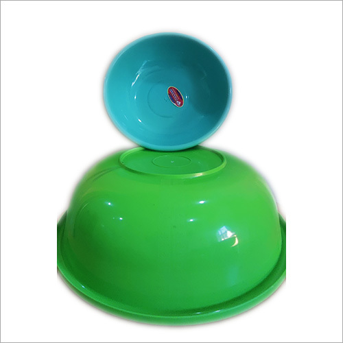 ग्रीन प्लास्टिक तसला