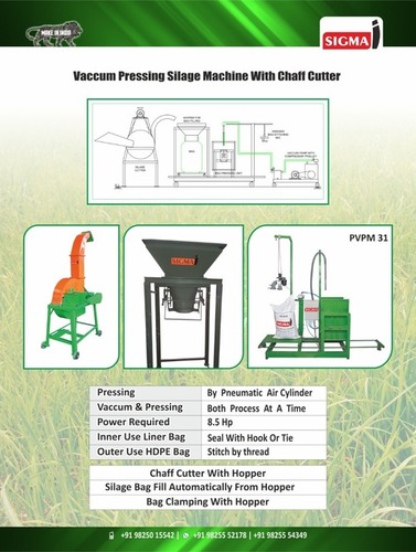 Silage Making Machine - Power: 8.5 Horsepower (Hp)