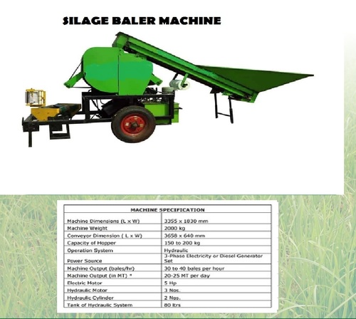 Silage Baler Machine - Automatic Grade: Semi-Automatic