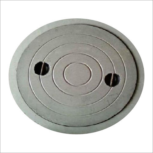 RCC Round Manhole Cover - 450 mm Diameter Grey | Medium Duty, No Lock, Ideal for Petrol Pump and Water Supply Applications