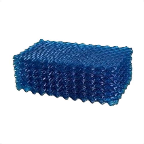 Blue PVC Cooling Tower Fills - 600 x 300 x 150 mm, Rugged Design, Lightweight, Fire Safe, Low Operating Cost, Dirt-Resistant, Mass Transfer & Heat Transfer Coefficient