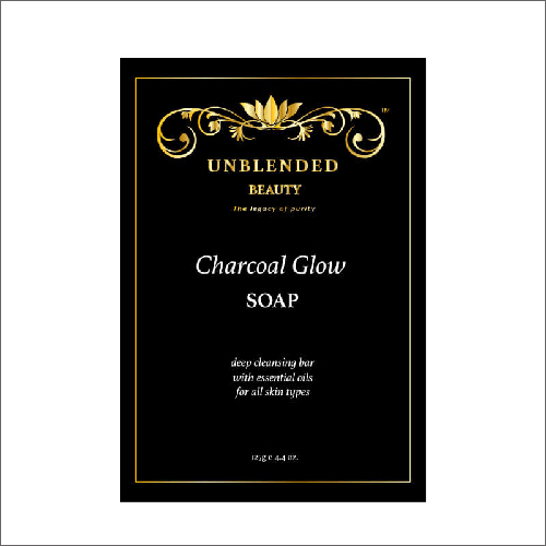 Charcoal Glow Soap - Organic Herbal Ingredients, Detoxifying Activated Charcoal, Easy To Use, Alcohol-free, Suitable For All Skin Types