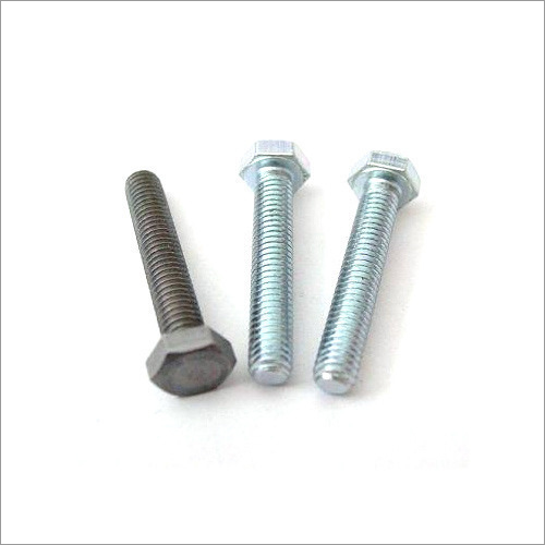 Hex Bolts - Steel Grade, 3 MM To 200 MM, Silver | Ideal for Industrial Use in Buildings, Bridges, Docks, and Highway Structures