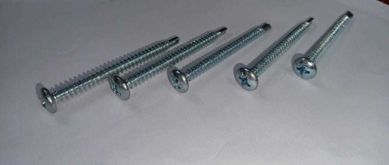 Pan Head Screw - Color: White Zinc