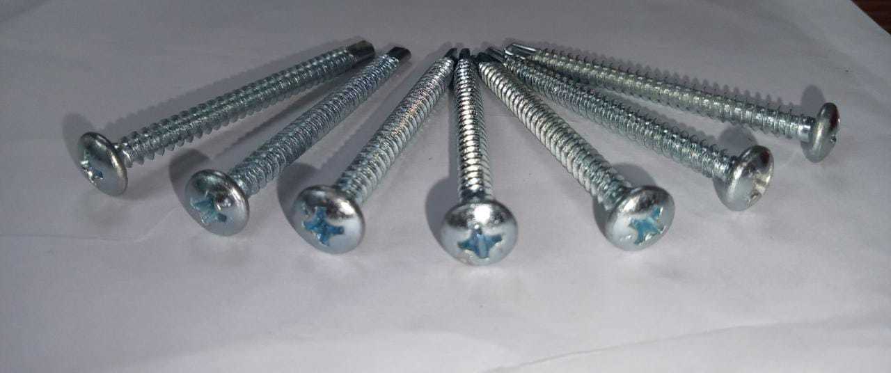 Pan Head Screw - Color: White Zinc