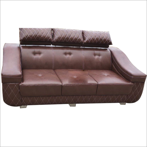 Three Seater Sofa Set - Solid Wood | Lightweight Design, Moisture-absorbent Fabric, Relaxing Arm Support