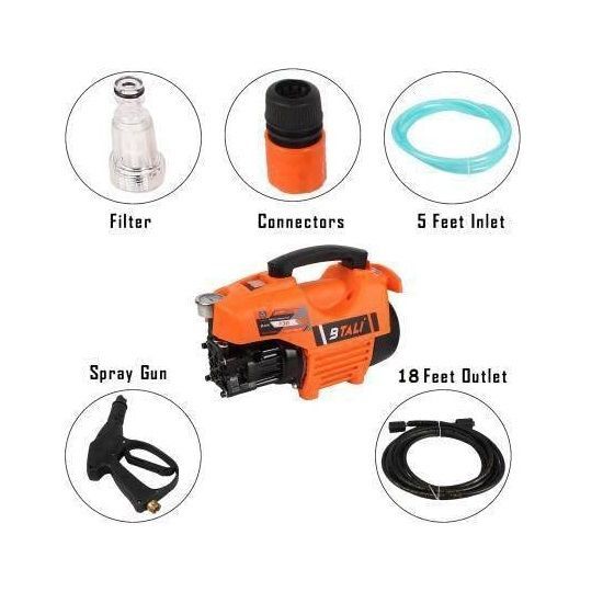 Orange Bt-1000-hpw Portable Home Car Wash Machine