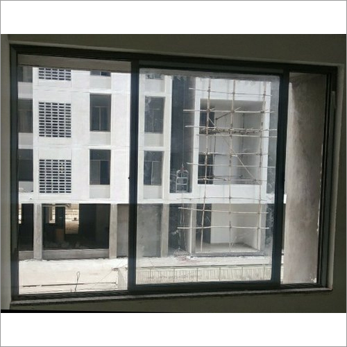 2 Track With Fix Partition Aluminium Window Application: Residential