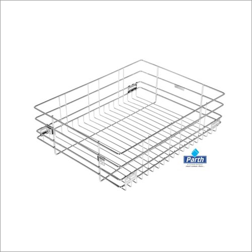 Silver Stainless Steel Vegetable Plain Basket