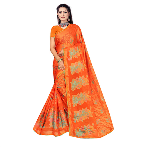 Multicolor Casual Digital Print Sarees