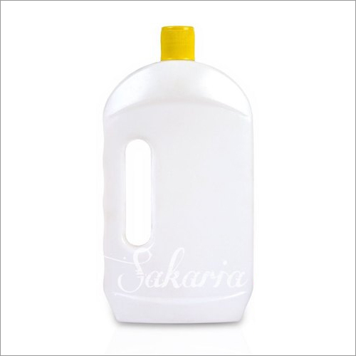 1000 Ml Plastic Floor Cleaner Bottles - Hdpe, 1000 Ml, White | Leak-proof, Impermeable, Chemical Resistant, Screw Cap Sealing