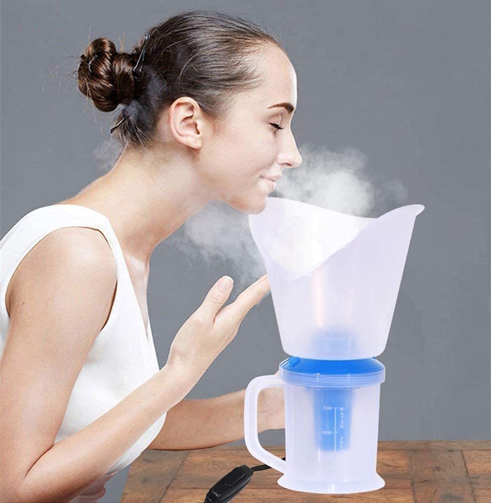 Steam Vaporizer - Plastic 3 In 1 Facial, Nasal, And Cough Steamer | Deeply Hydrating, Promotes Circulation, Opens Pores For Cleansing