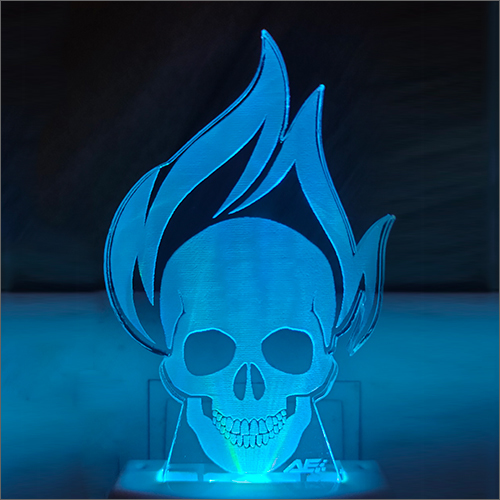 Acrylic LED Blue Night Lamp