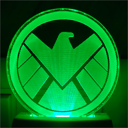 Acrylic 3d Led Green Night Lamp