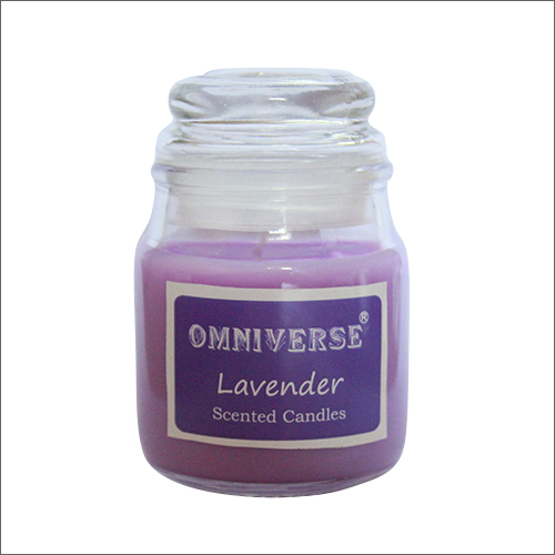 Lavender Scented Candle - Organic Wax, Customised Size, Purple Color | Handmade, Eco-friendly, Ideal for Home Decoration