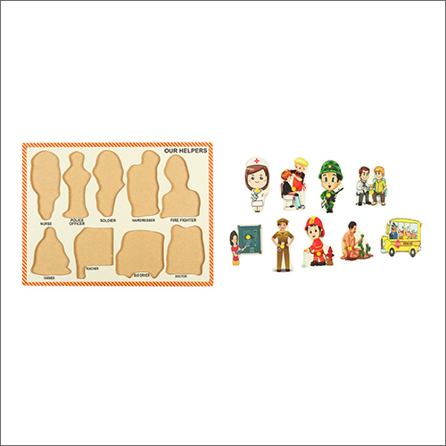 Community Helper Wooden Puzzle - Multicolor Design | Age-appropriate Fun For Kids Aged 0-10