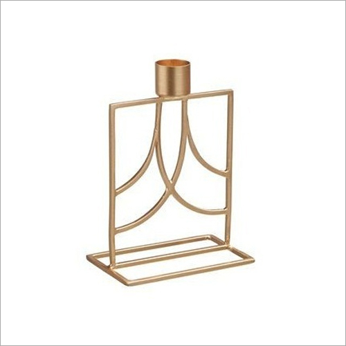 Candle Holder - Handmade Metal Iron Votive, Elegant Coated Design For Home And Wedding Decoration, Ideal For Pillar Or Tea Light Candles