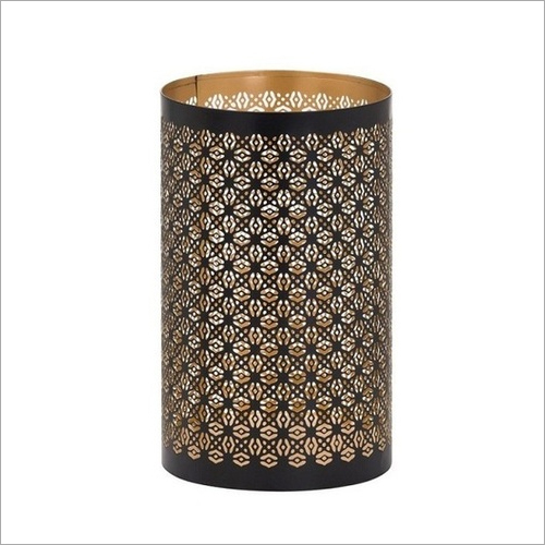 Candle Holder - Handmade Metal Iron Votive, Elegant Coated Design For Home And Wedding Decoration, Ideal For Pillar Or Tea Light Candles