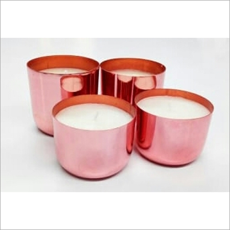 Candle Holder - Handmade Metal Iron Votive, Elegant Coated Design For Home And Wedding Decoration, Ideal For Pillar Or Tea Light Candles