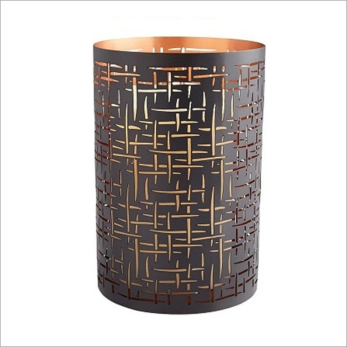Candle Holder - Handmade Metal Iron Votive, Elegant Coated Design For Home And Wedding Decoration, Ideal For Pillar Or Tea Light Candles