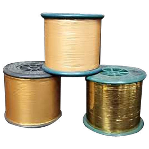 M Type Metallic Yarn - 3 Ply, 0.1-0.3 Mm Diameter | Bright Lustre, Durable, Shrink Resistant, Reel Packed, Versatile For Apparel, Crafts, Embroidery