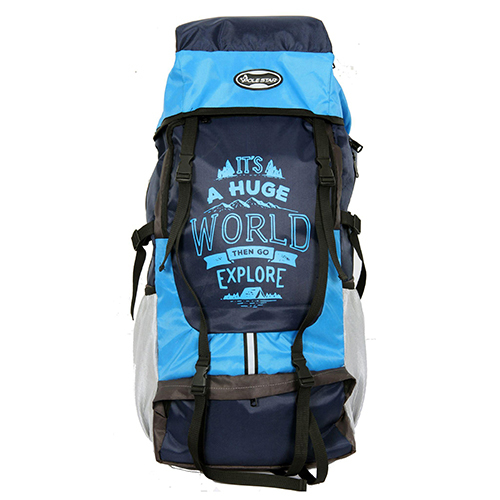 Blue Xplore 55 L Hiking/ Trekking/ Camping/ Travelling Rucksack Backpack Made With Polyester