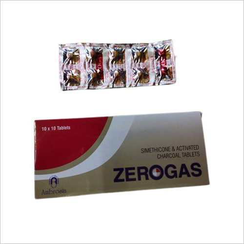Zerogas Simethicone Activated Charcoal Tablets - Storage Instructions: Keep In A Cool & Dry Place