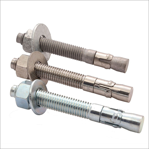 Anchor Fasteners - Steel Construction, Different Sizes Available, Silver Color | Industrial Fasteners with Variable Grade Options