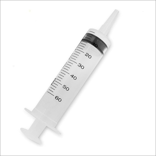 Disposable 60ml Plastic Syringe - Sterilized, Single Use, Stainless Steel Tip, Precision Plunger