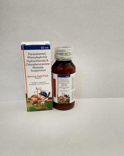 Liquid Paracetamol Phenylephrine Hydrochloride & Chlorpheniramine Maleate Susp
