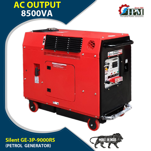 3 Phase Petrol Portable Generator Recoil And Self Start Model Silent Ge-3p-9000rs Engine Type: Single