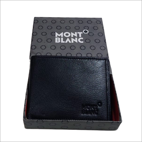 Black Mont Blanc Leather Wallet