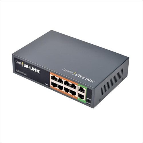 Black 8 Port Poe Switch