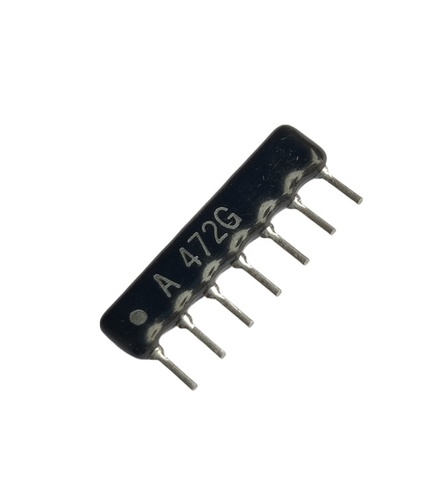 4K7 - 7 Pin Resistor Network, Industrial Grade Resistor Network for Control Panels - Exceptional Durability and Performance in Industrial Applications
