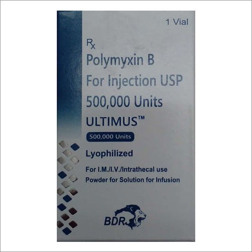 Polymyxin B Injection USP - 1 Vial, Liquid Formulation for Doctor Prescriptions | Store in Cool And Dry Place, Administer As Per Prescription