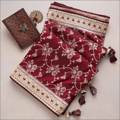 Embroidered Ladies Bridal Saree