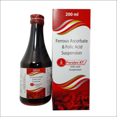 Capsules 200Ml Ferolev-Xt Ferrous Asocorbate And Folic Acid Suspension