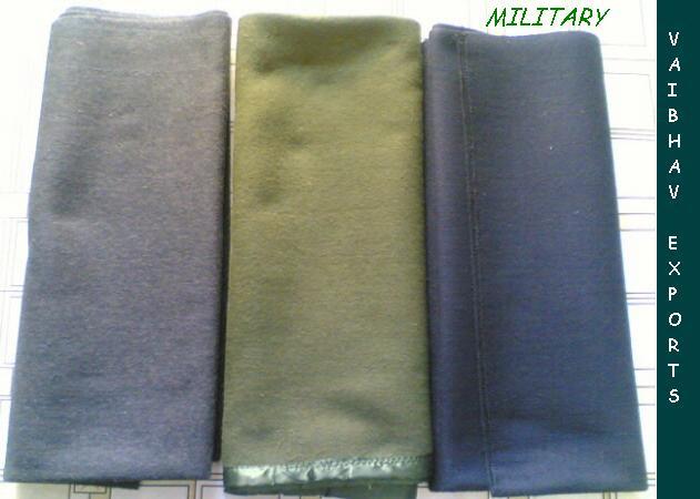 Woolen Army Blankets - 150x230 Cm, Blue Military Green Camel | Assorted Colors, Waffle Fabric, Ideal For Adults, Babies, Children, Hemmed Edges, Plain Pattern, Knitted Design, Perfect For Travel And Home Use