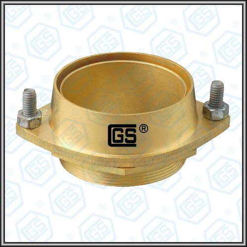 Flange Type Cable Gland - Brass M20 Gold | IP68 Rated, 80°C Operating Temperature, 200g Weight for Industrial Cable Entry