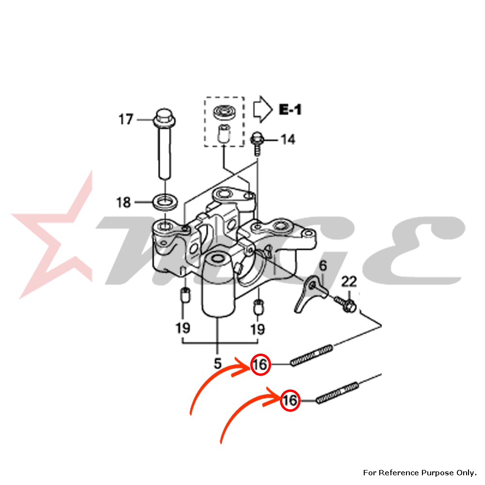 Bolt, Stud, 8x22 For Honda Cbf125 - Reference Part Number - #90040-ksp-910, #90035-krm-840 - Material: As Per Photo