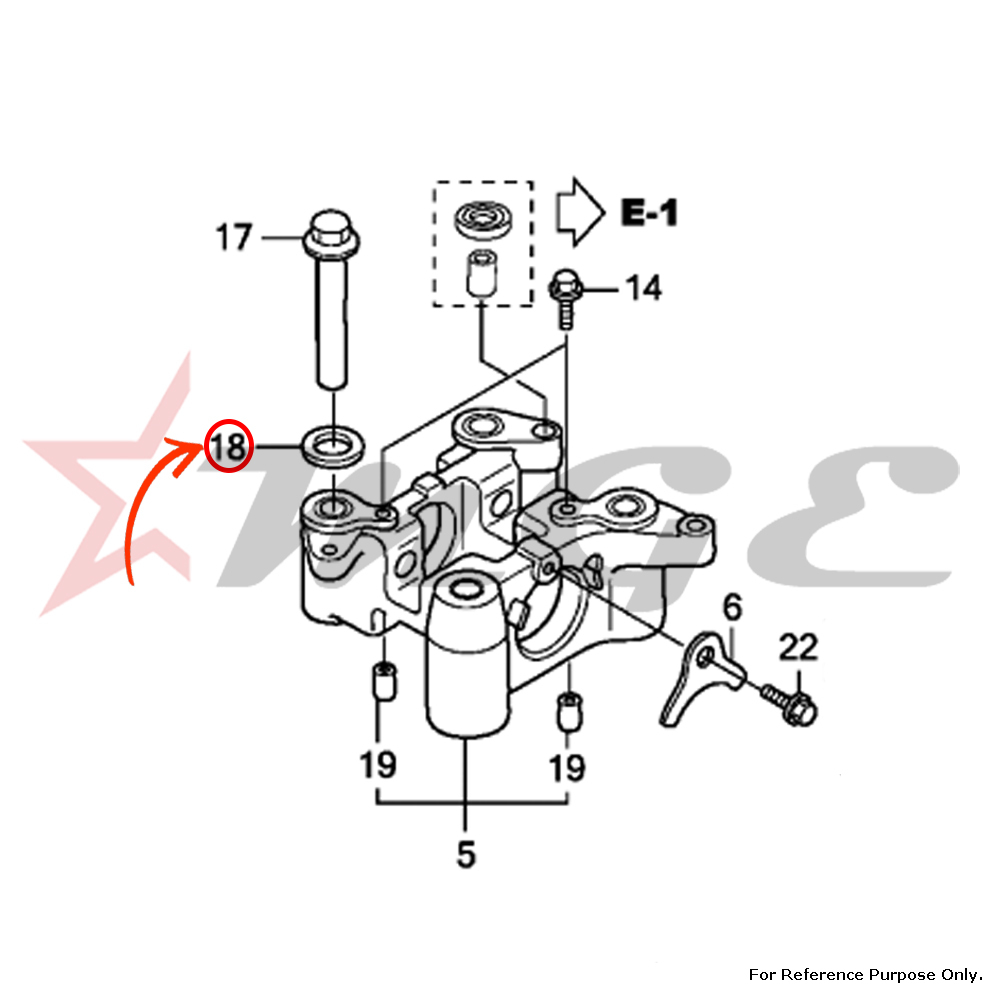 As Per Photo Washer, Plain, 12mm For Honda Cbf125 - Reference Part Number - #90404-kpt-a00