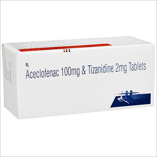 Liquid Aceclofenac 100mg And Tizanidine 2mg Tablets