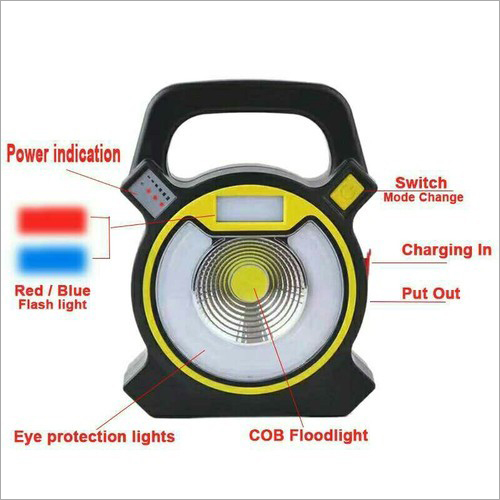 10 W Multi Purpose Cob Rechargeable Led Flood Light - Dimension (L*W*H): 17.1 X 4.5 X 13.1 Centimeter (Cm)