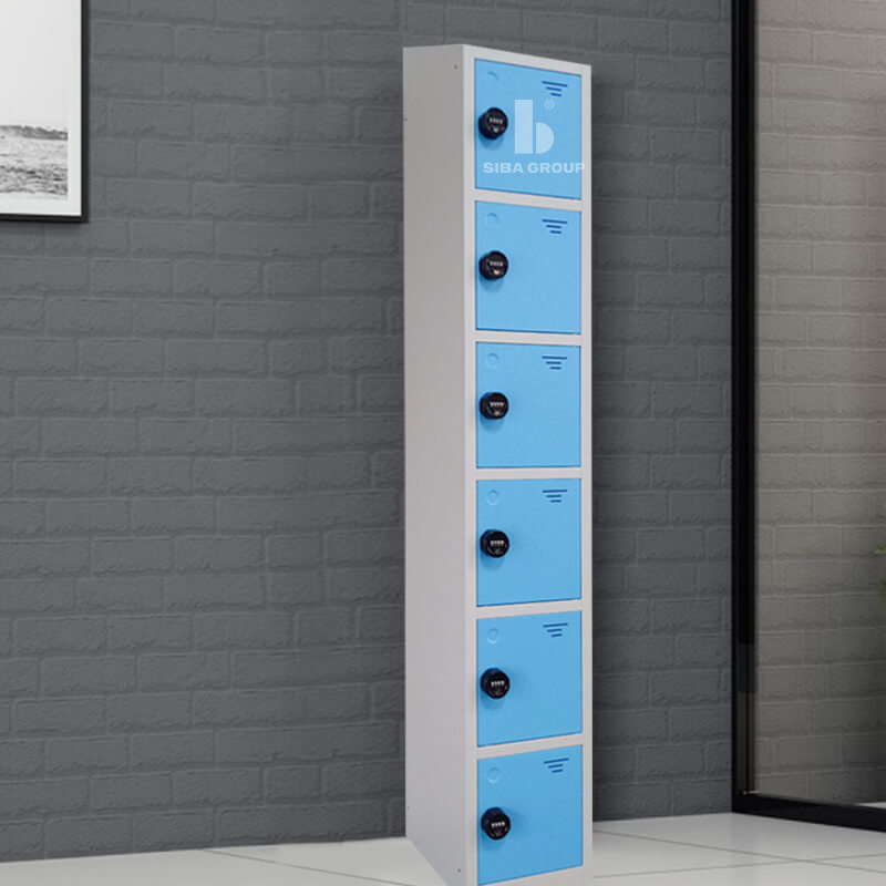 Handmade Hot Sale 6 Door Steel Gym Locker Cabinet For School Office