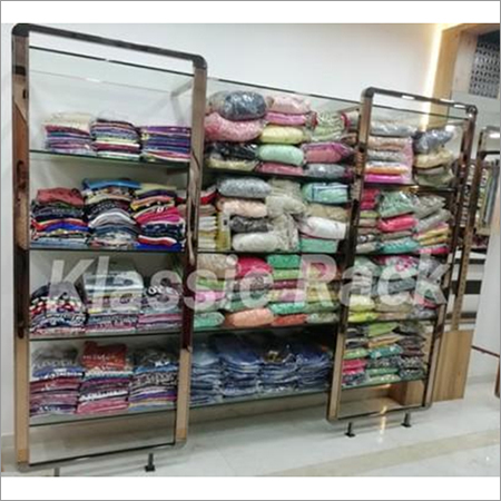 Single Sided Copper Cloth Display Rack