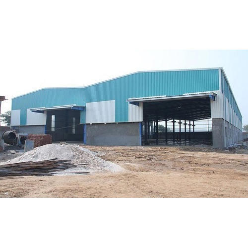 Roofing Shed - Steel Structure Warehouse With Customized Dimensions | Durable Aluminum Windows, 0.50 Mm Wall Panels, 5-year Life Span