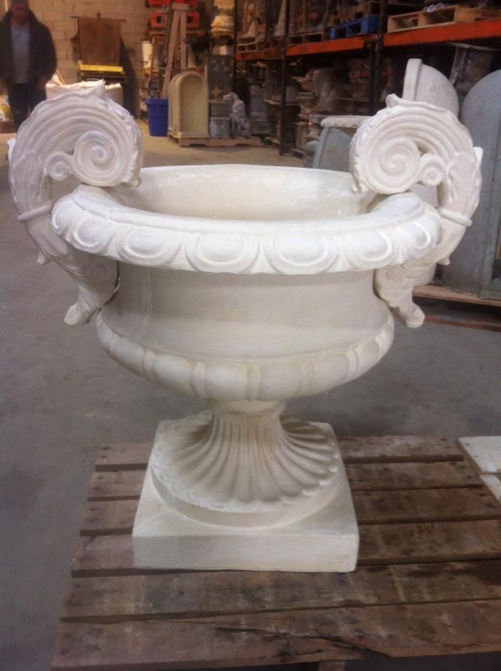 White Marble Flower Pot