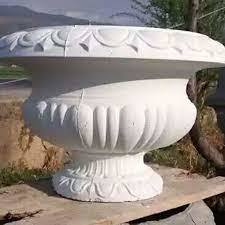 White Marble Flower Pot