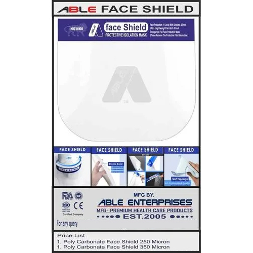 ABLE Protective Face Shield 350 Micron
